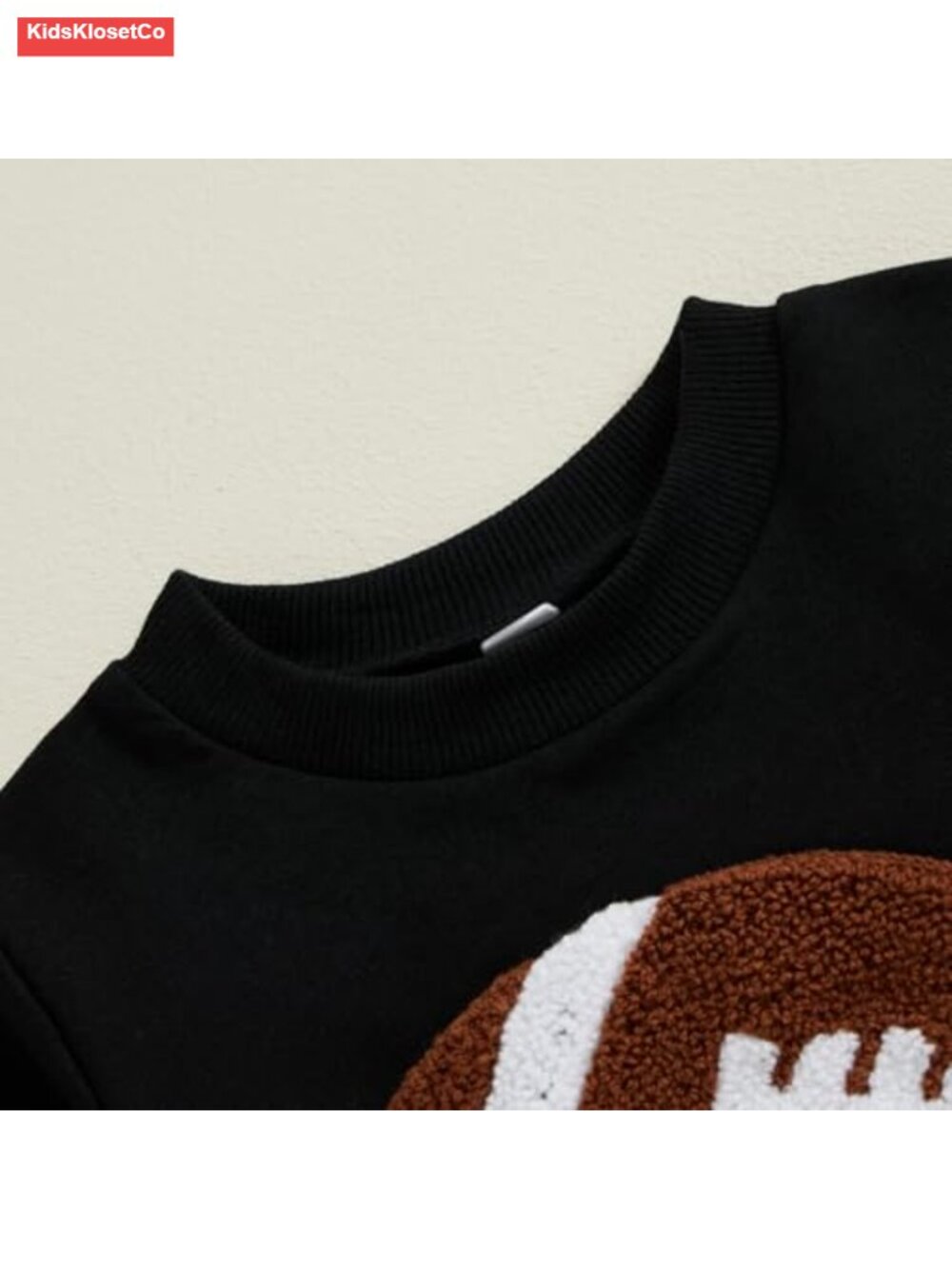 Toddler Boy Football Outfit 2pc Sweatshirt Jogger Set Fall Sport - Picture 3 of 6